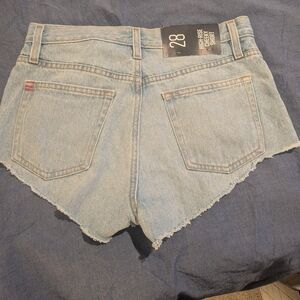 BDG Light Blue High-Rise Denim Shorts